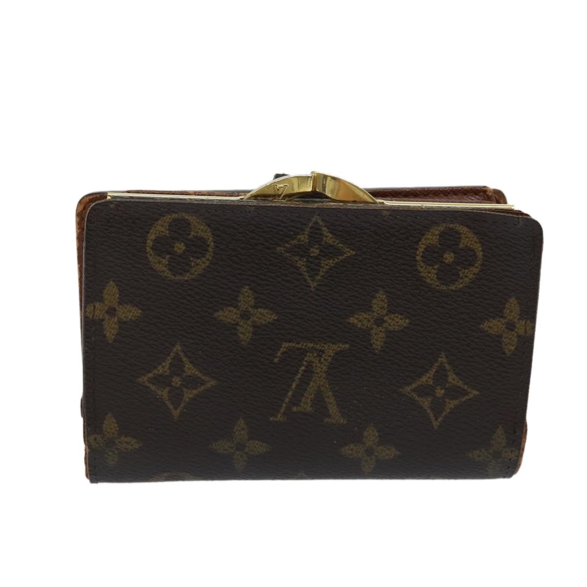 LOUIS VUITTON Monogram Porte Monnaie Billets Viennois Wallet M61663 Auth 70688