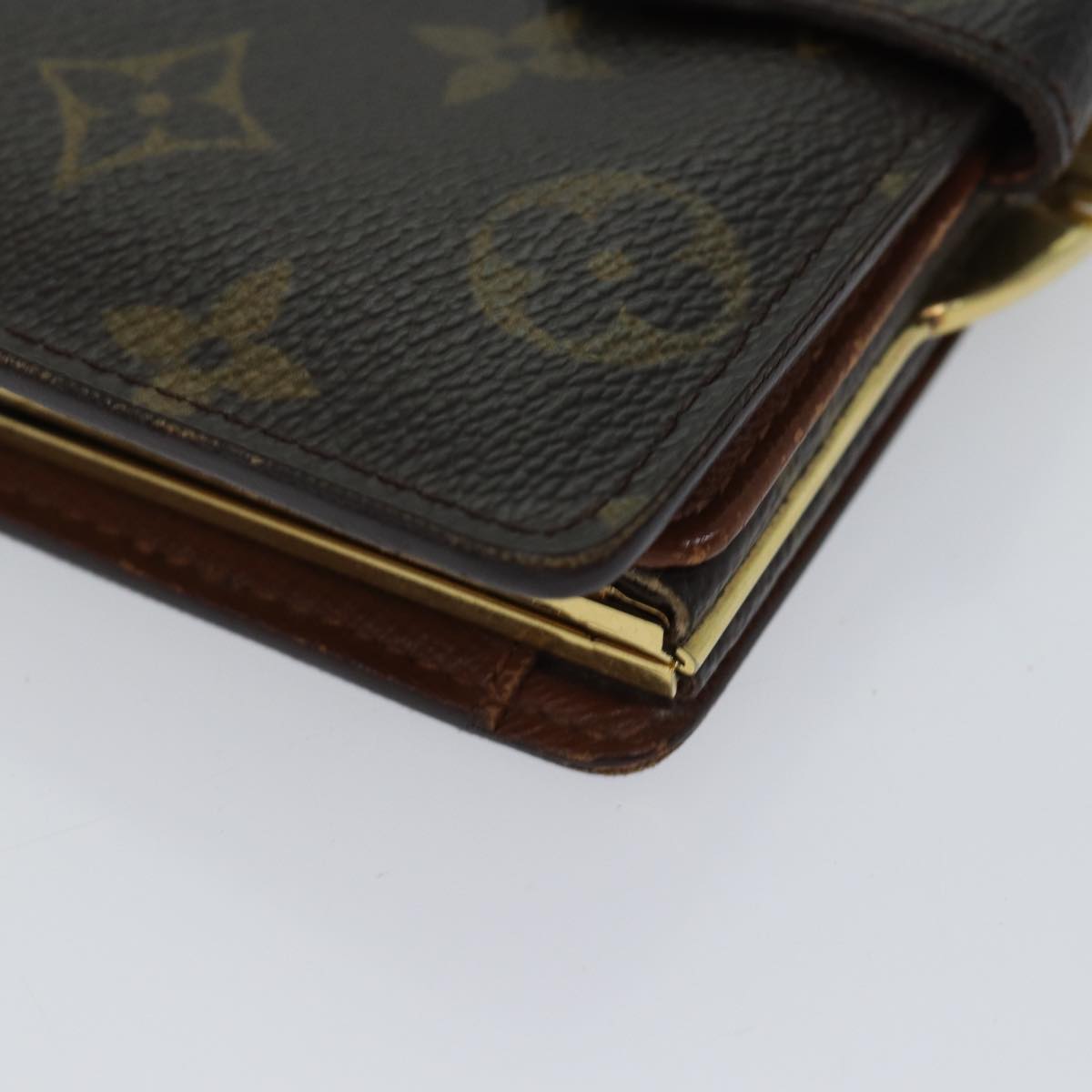 LOUIS VUITTON Monogram Porte Monnaie Billets Viennois Wallet M61663 Auth 70688