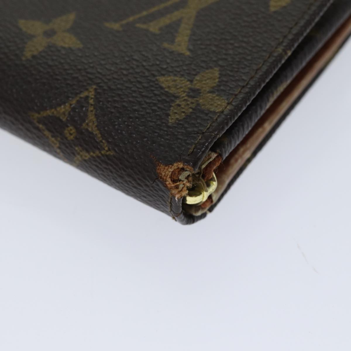 LOUIS VUITTON Monogram Portefeuille Tresol Wallet M61736 LV Auth 70689