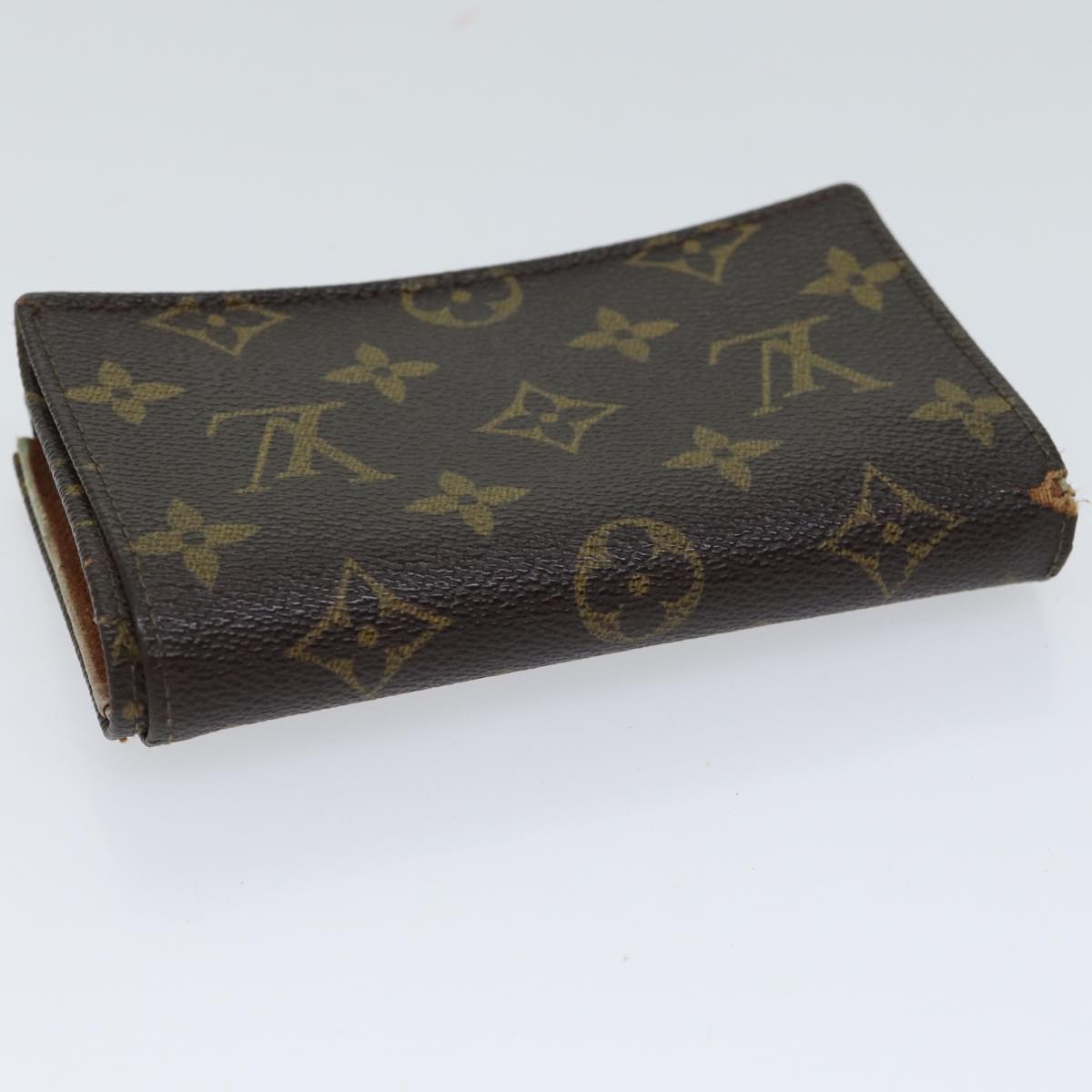 LOUIS VUITTON Monogram Portefeuille Tresol Wallet M61736 LV Auth 70689