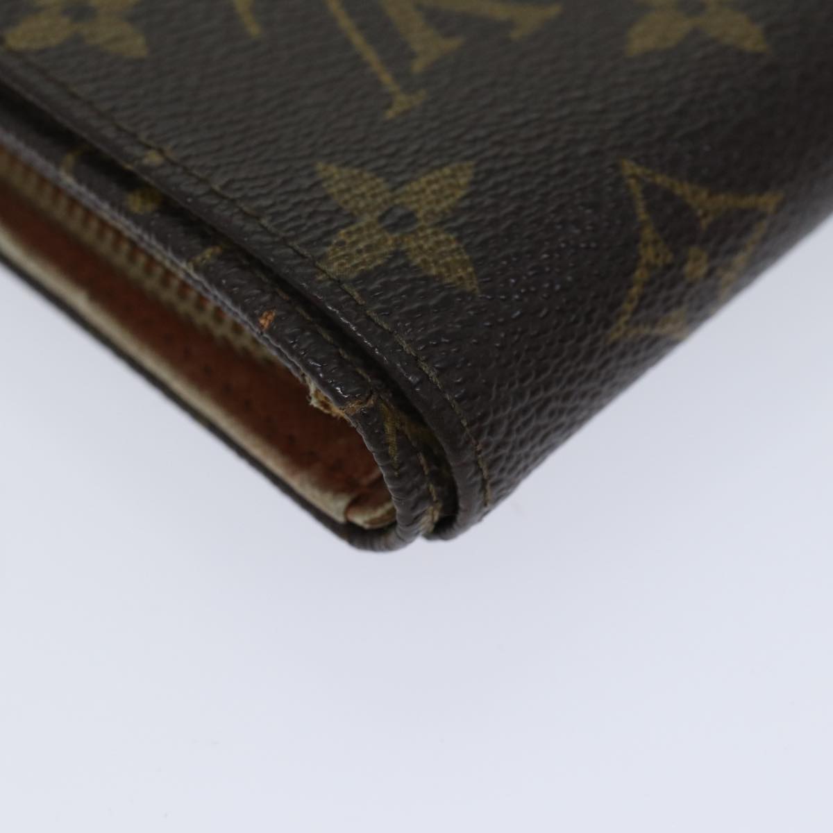 LOUIS VUITTON Monogram Portefeuille Tresol Wallet M61736 LV Auth 70689