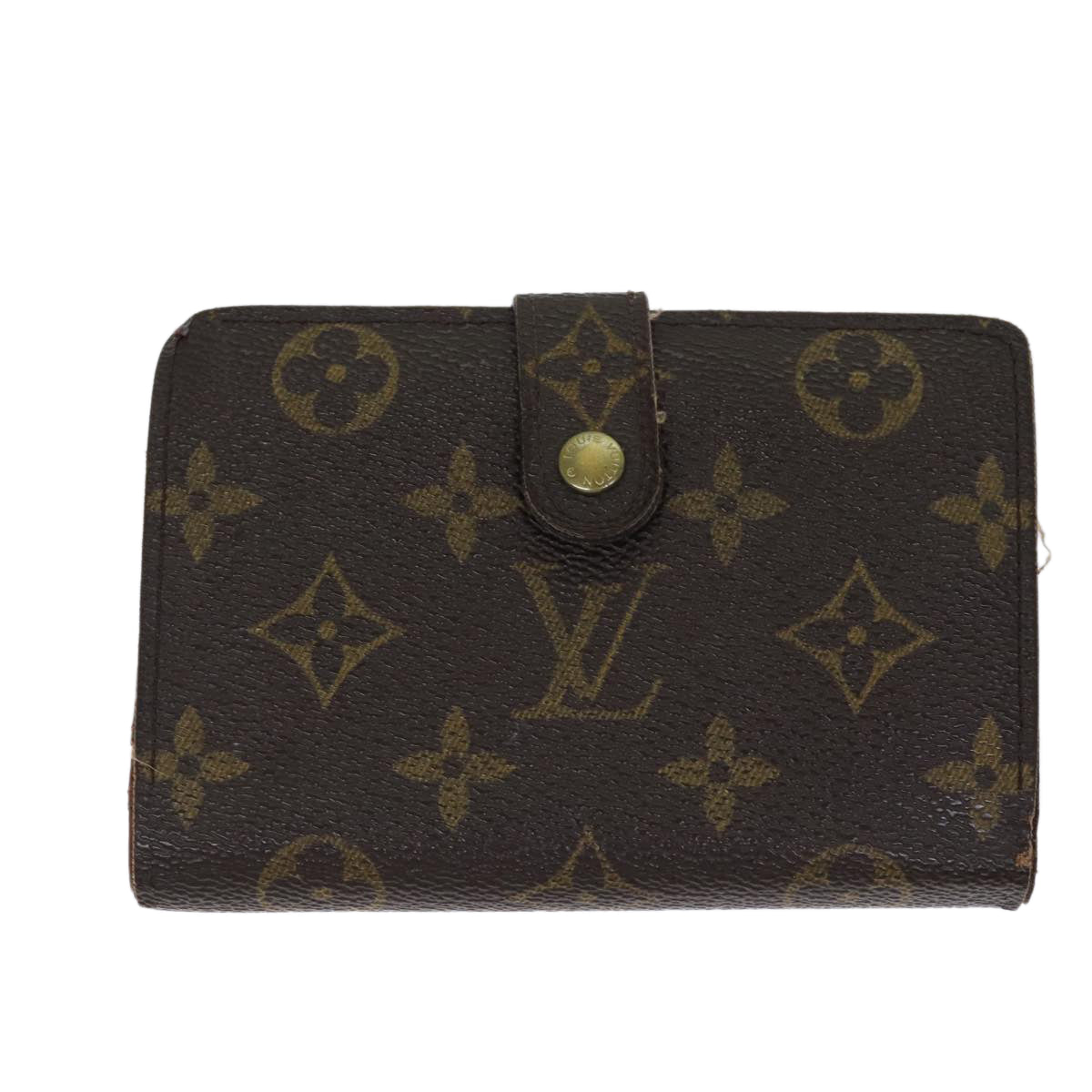 LOUIS VUITTON Monogram Porte Monnaie Billets Viennois Wallet M61663 Auth 70691