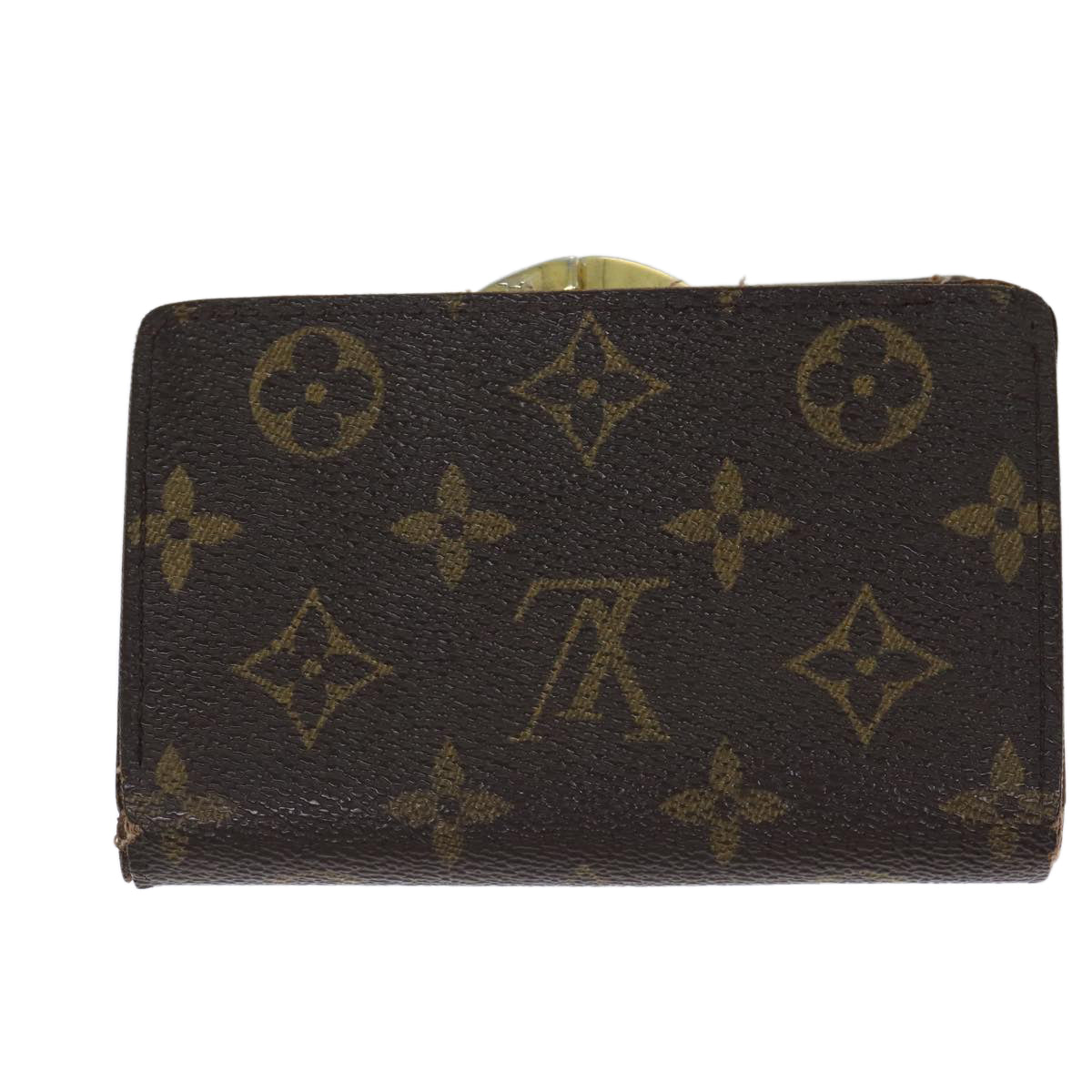 LOUIS VUITTON Monogram Porte Monnaie Billets Viennois Wallet M61663 Auth 70691