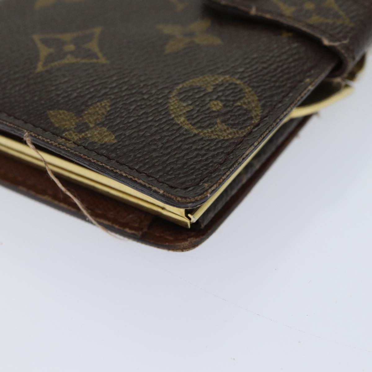 LOUIS VUITTON Monogram Porte Monnaie Billets Viennois Wallet M61663 Auth 70691