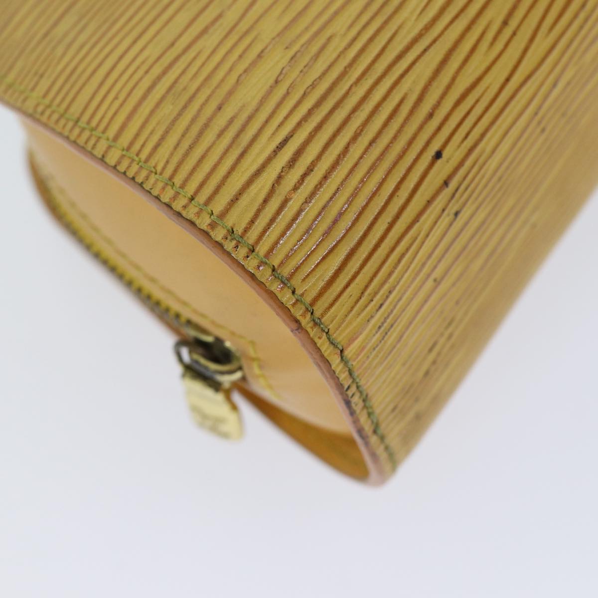LOUIS VUITTON Epi Dauphine PM Pouch Yellow M48449 LV Auth 70694