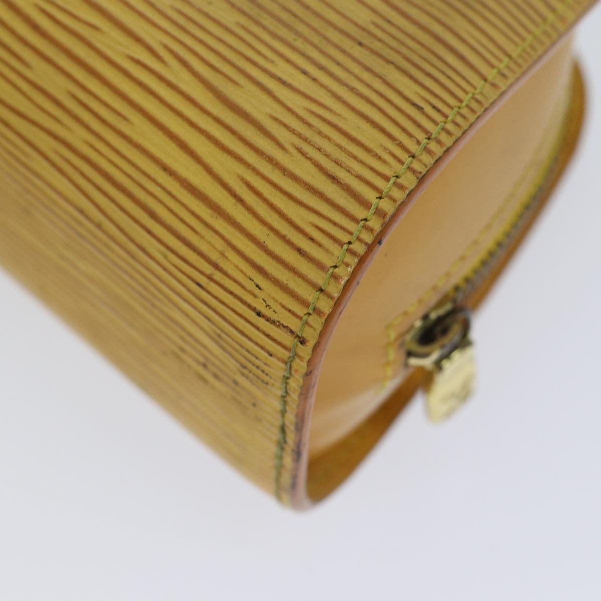 LOUIS VUITTON Epi Dauphine PM Pouch Yellow M48449 LV Auth 70694