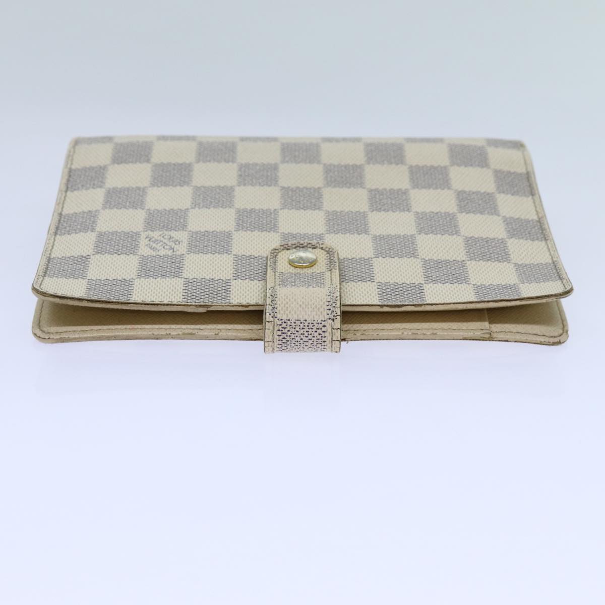LOUIS VUITTON Damier Azur Agenda MM Day Planner Cover R20707 LV Auth 70715