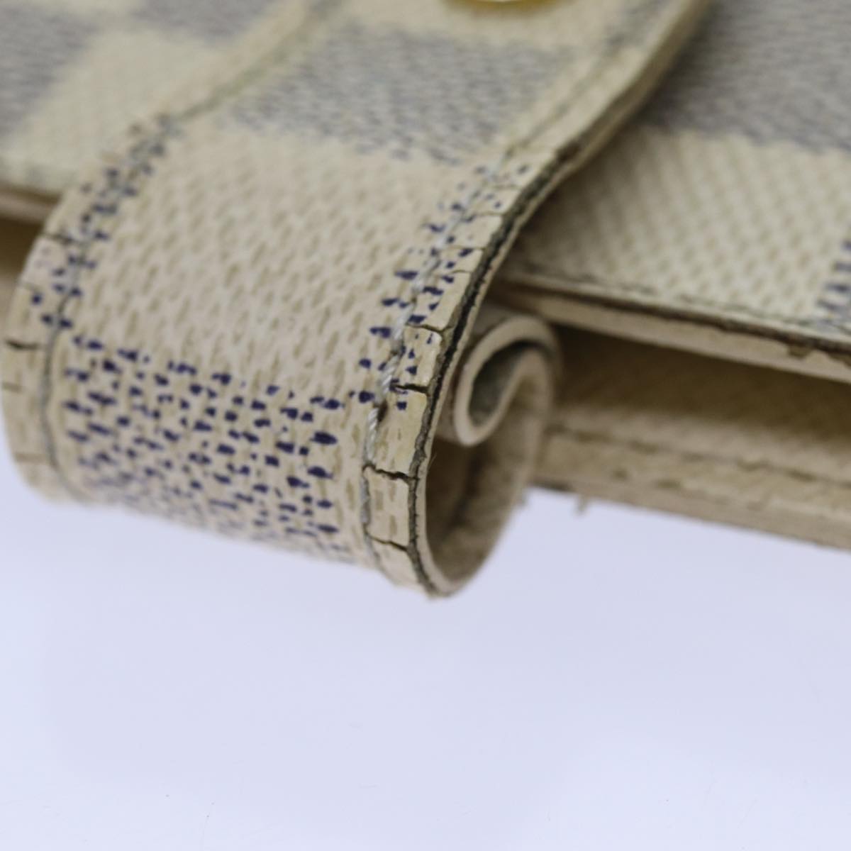 LOUIS VUITTON Damier Azur Agenda MM Day Planner Cover R20707 LV Auth 70715