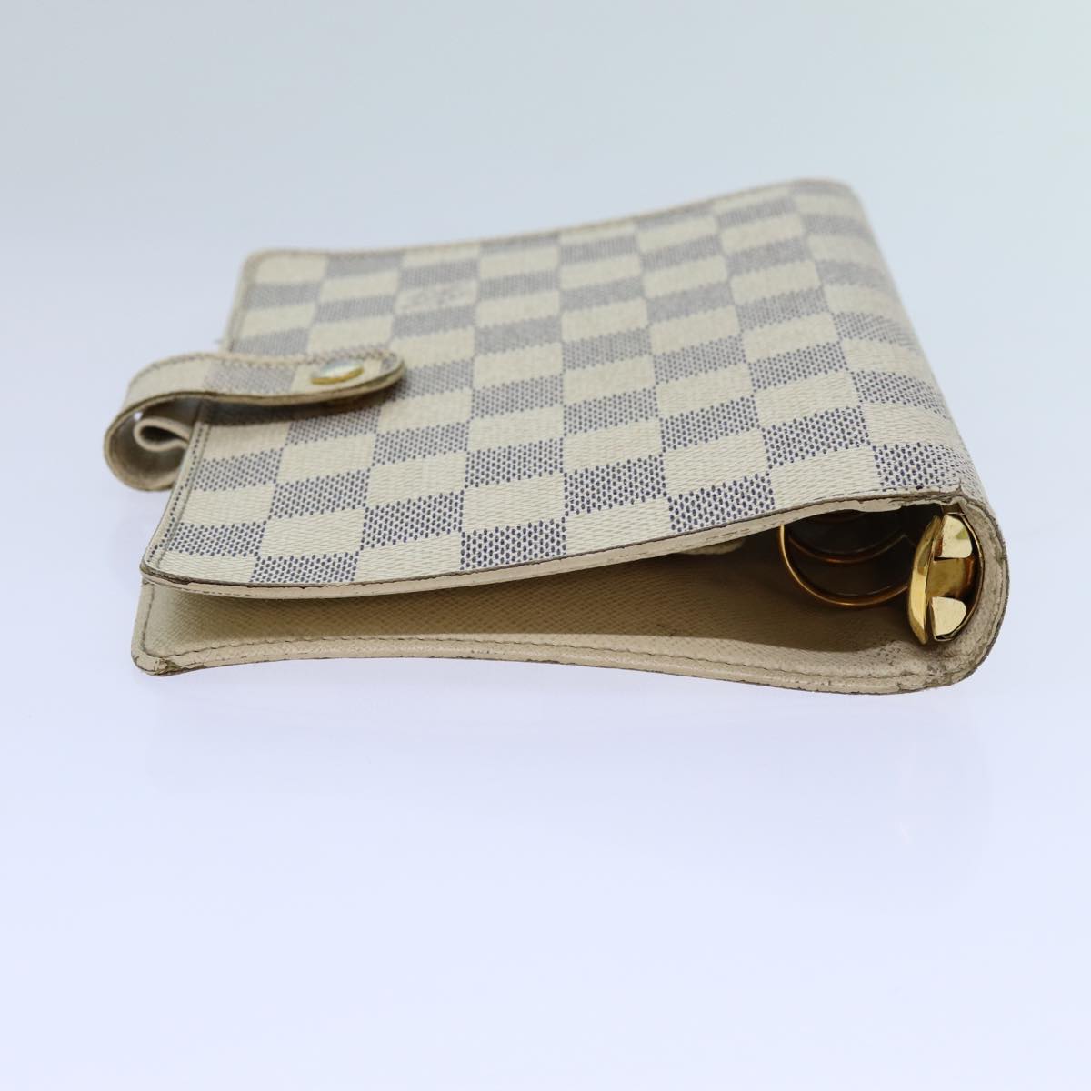 LOUIS VUITTON Damier Azur Agenda MM Day Planner Cover R20707 LV Auth 70715