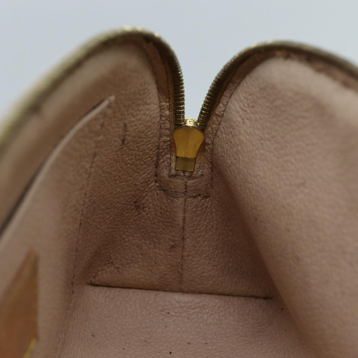 LOUIS VUITTON Damier Azur Pochette Cosmetic PM Pouch N60024 LV Auth 70722