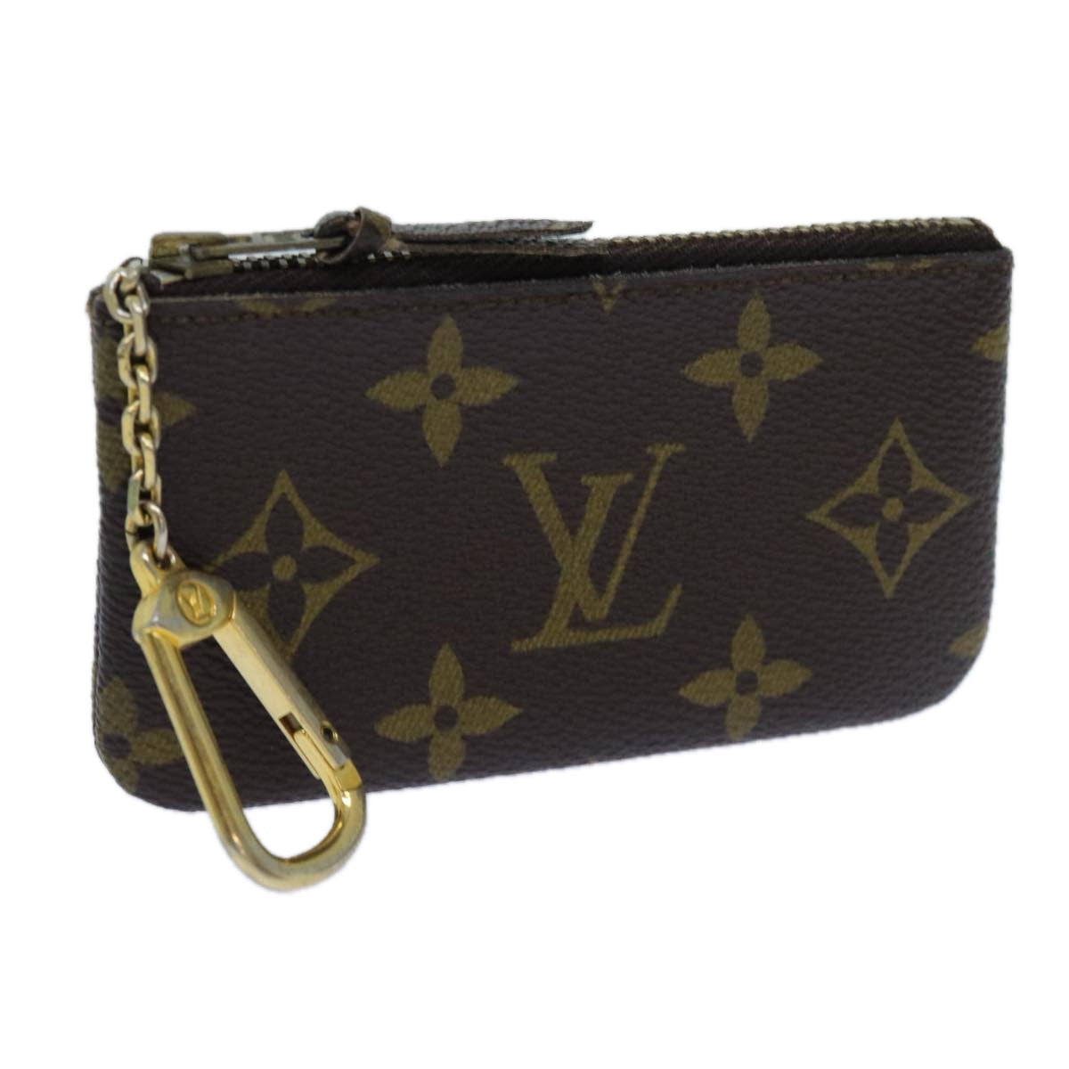 LOUIS VUITTON Monogram Pochette Cles Coin Purse Vintage M62650 LV Auth 70745