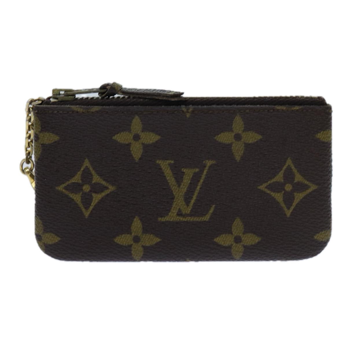 LOUIS VUITTON Monogram Pochette Cles Coin Purse Vintage M62650 LV Auth 70745