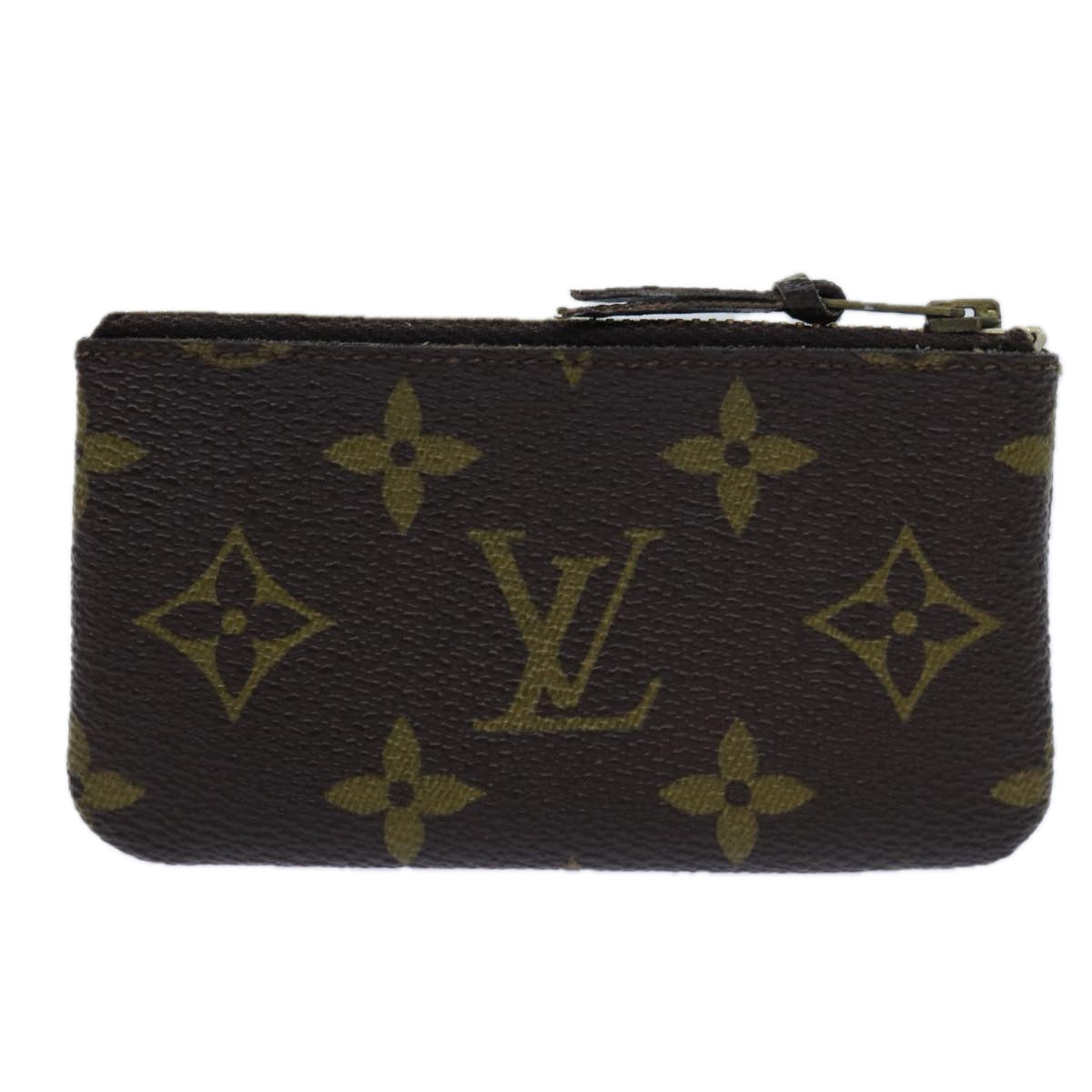 LOUIS VUITTON Monogram Pochette Cles Coin Purse Vintage M62650 LV Auth 70745