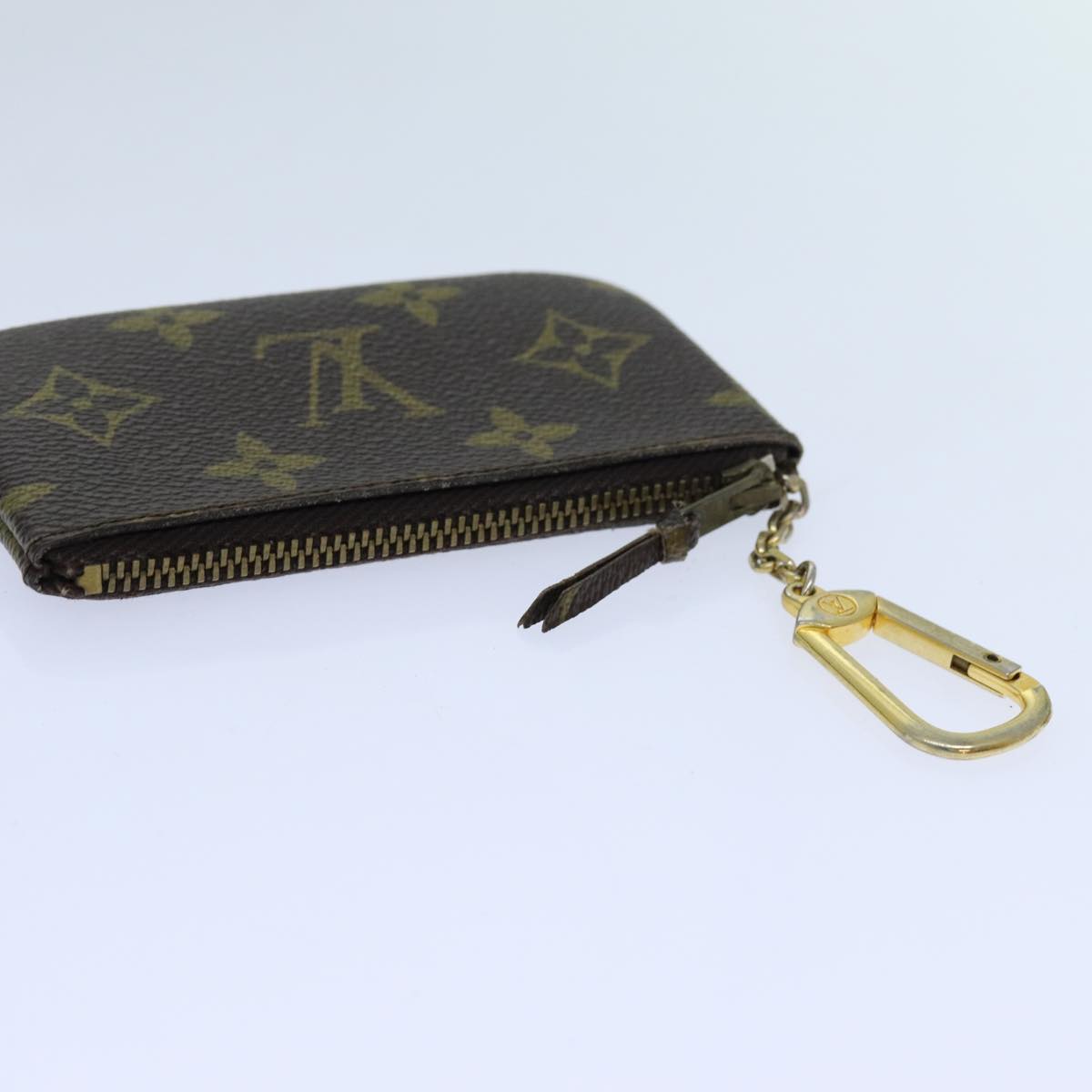 LOUIS VUITTON Monogram Pochette Cles Coin Purse Vintage M62650 LV Auth 70745