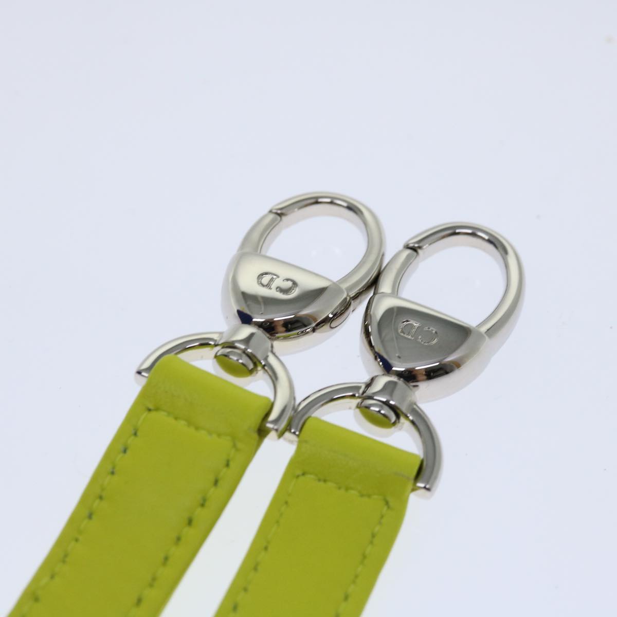 Christian Dior Lady Dior Canage Hand Bag Lamb Skin Blue Pink Auth 70762SV