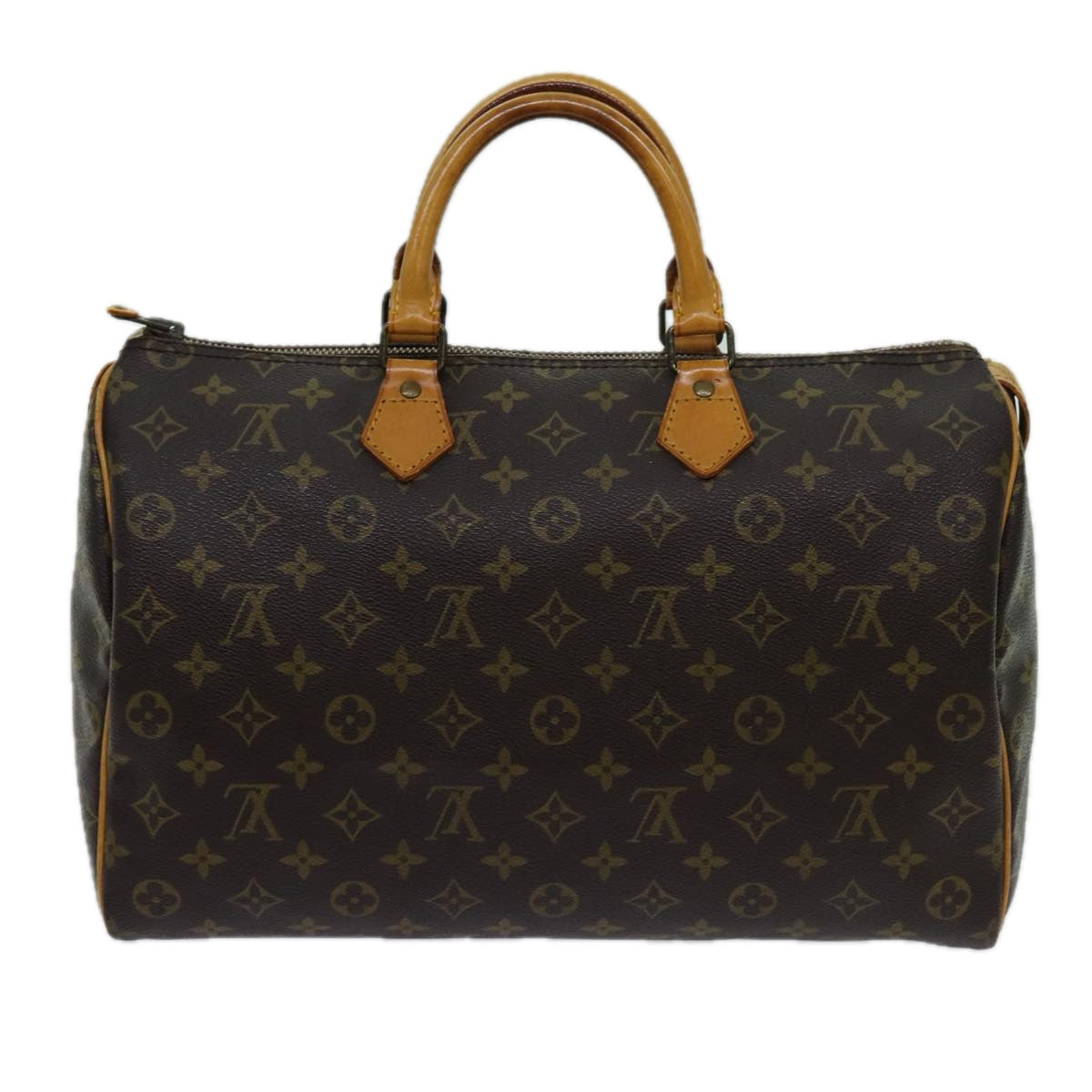 LOUIS VUITTON Monogram Speedy 35 Hand Bag M41524 LV Auth 70768