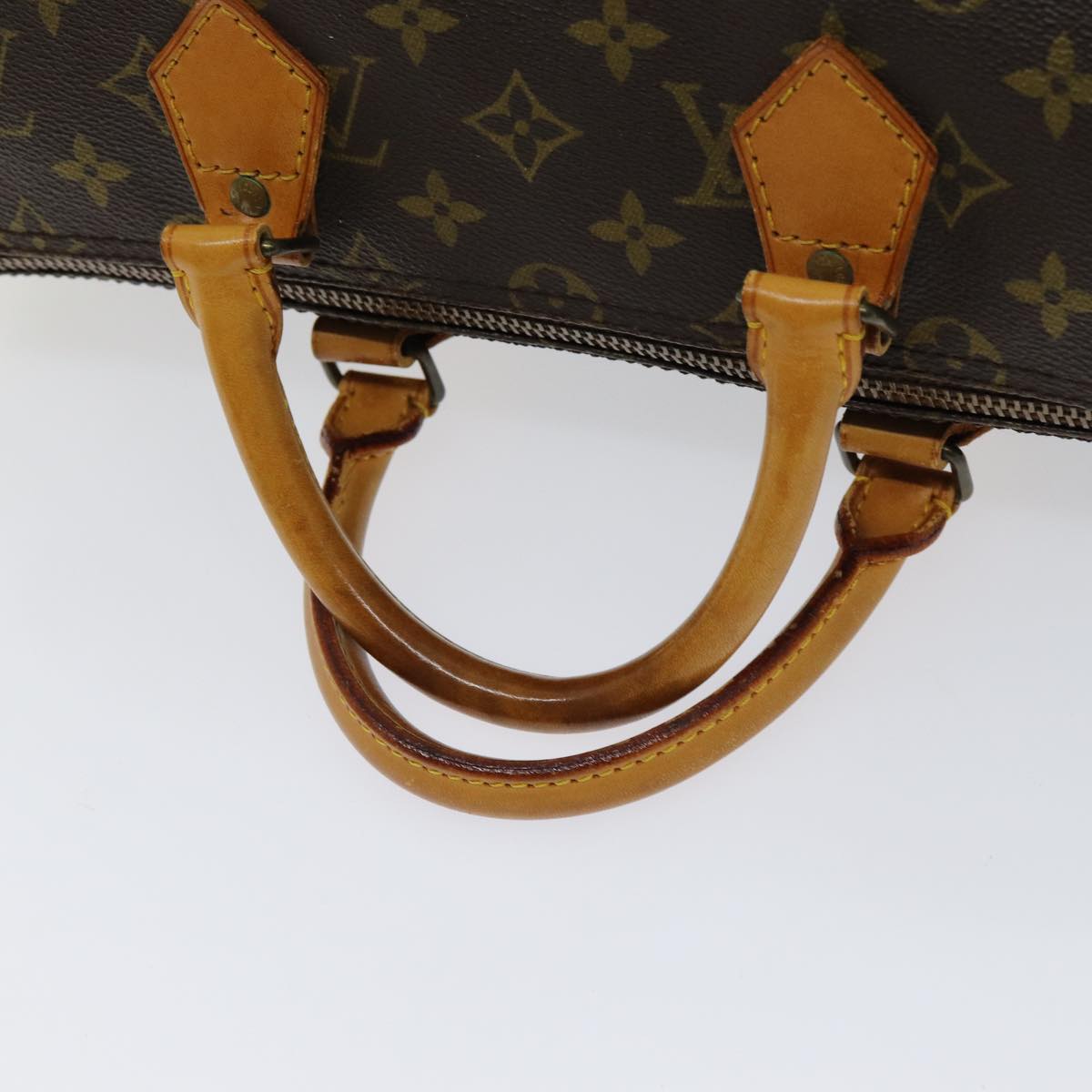 LOUIS VUITTON Monogram Speedy 35 Hand Bag M41524 LV Auth 70768