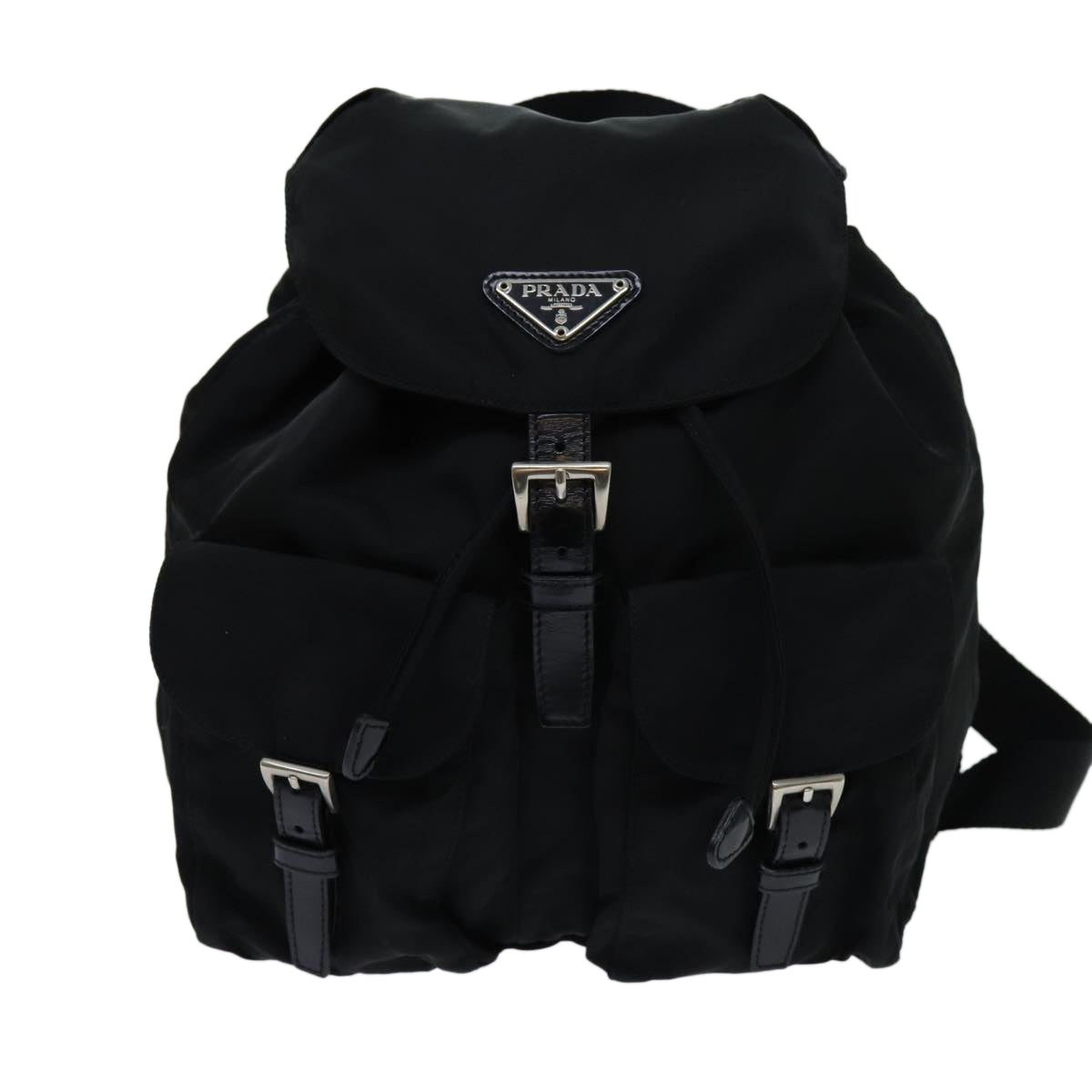 PRADA Backpack Nylon Black Auth 70822