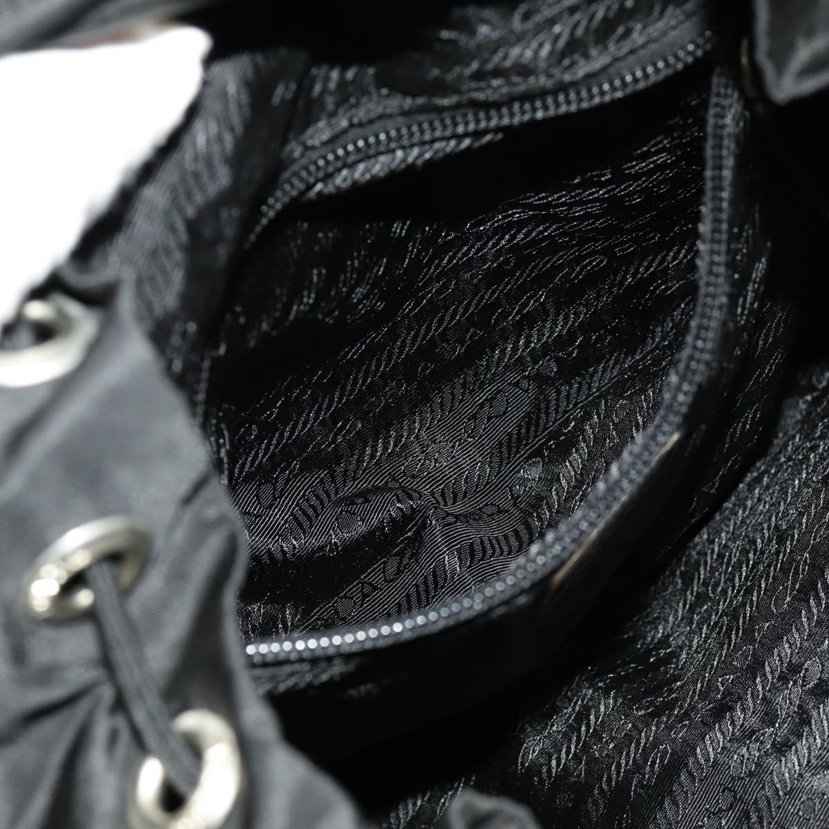 PRADA Backpack Nylon Black Auth 70822