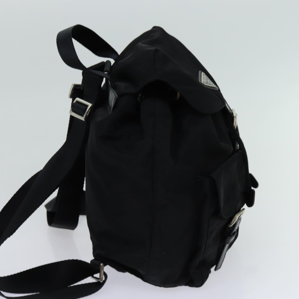 PRADA Backpack Nylon Black Auth 70822