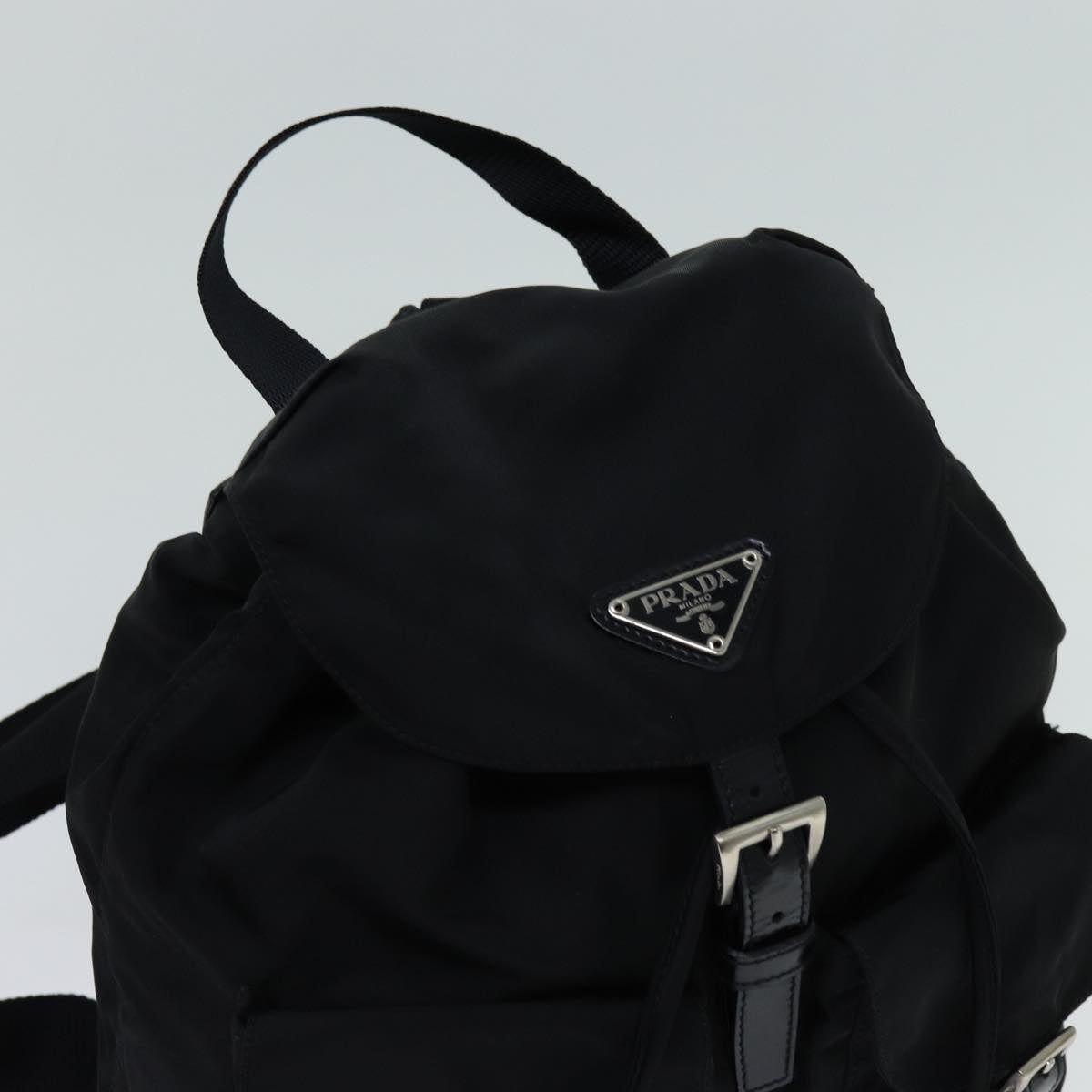 PRADA Backpack Nylon Black Auth 70822