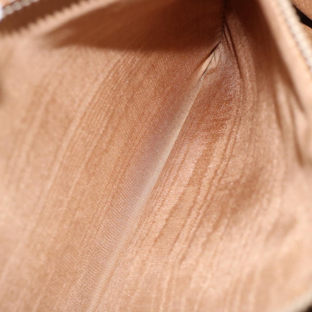 CELINE Macadam Canvas Shoulder Bag PVC Brown Auth 70829