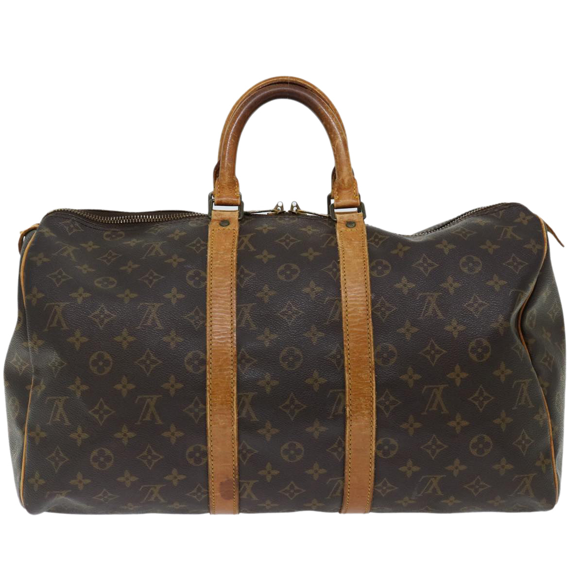 LOUIS VUITTON Monogram Keepall 45 Boston Bag M41428 LV Auth 70840