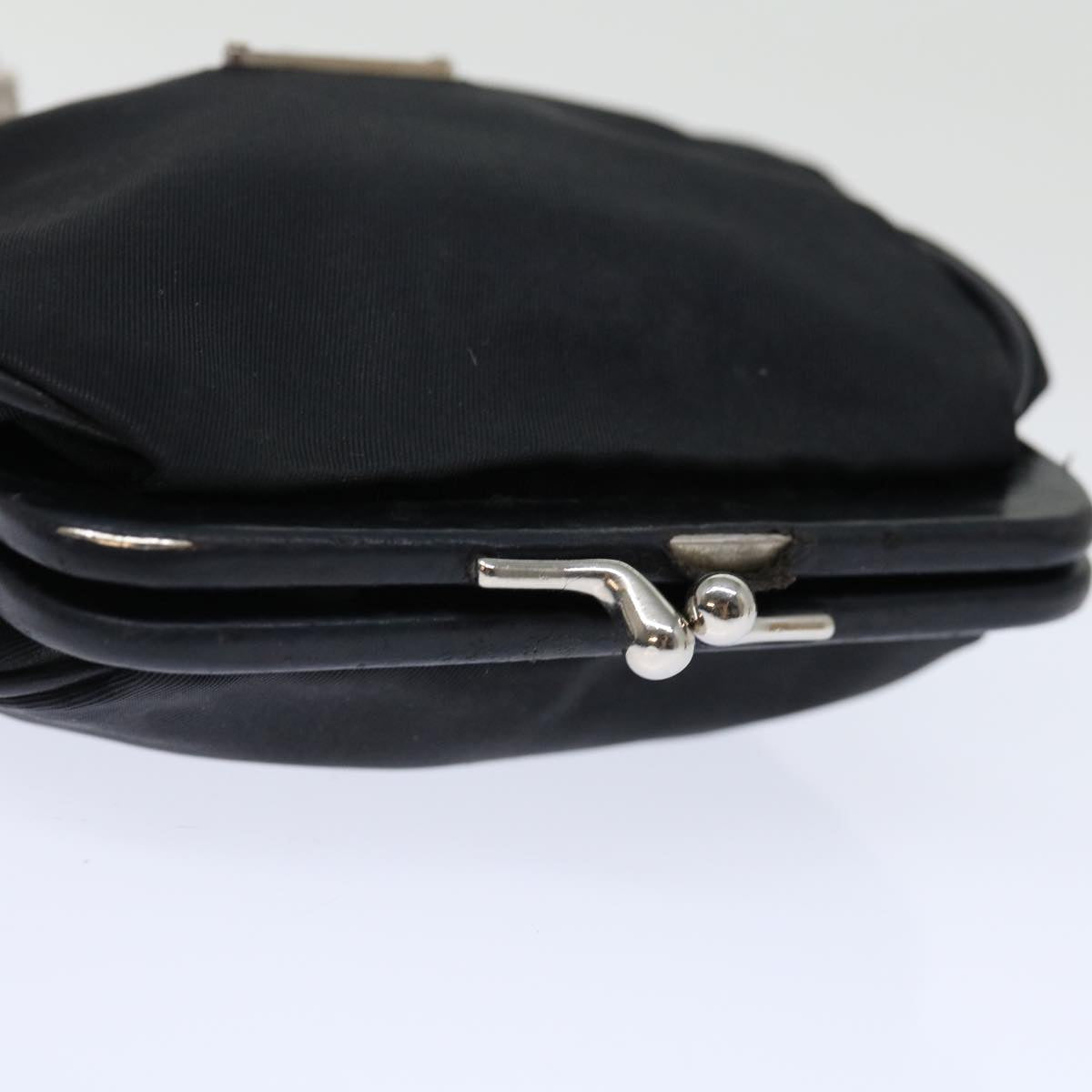 PRADA Coin Purse Nylon Black Auth 71076