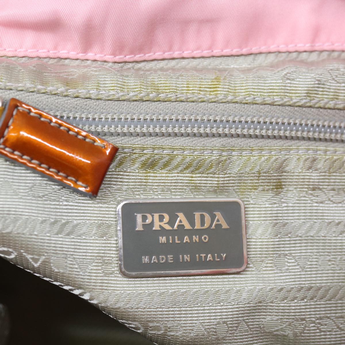 PRADA Backpack Nylon Pink Auth 71294