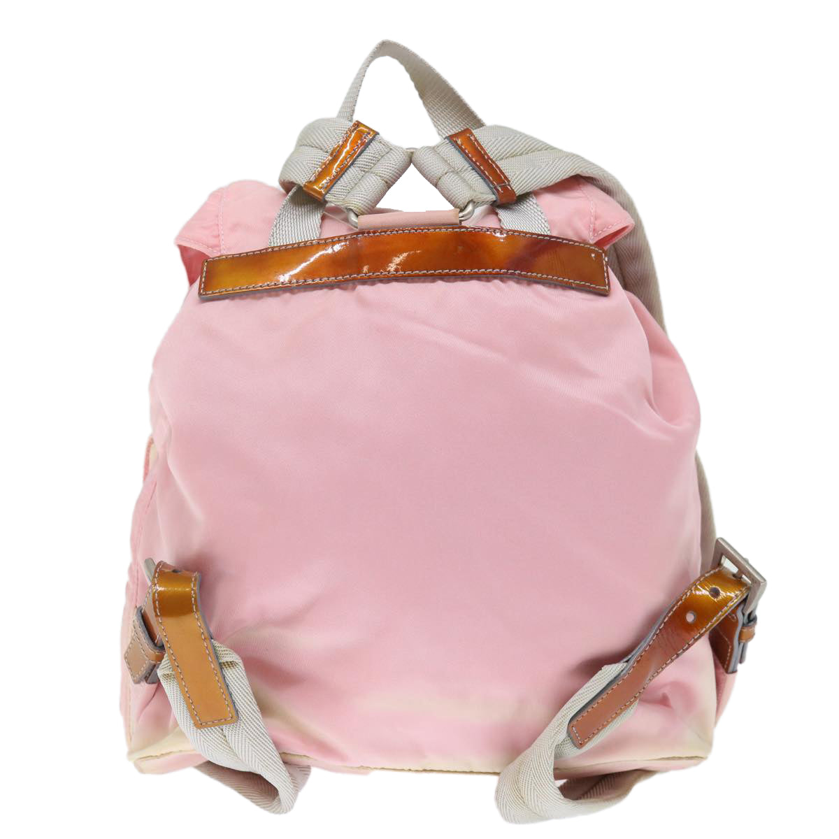 PRADA Backpack Nylon Pink Auth 71294