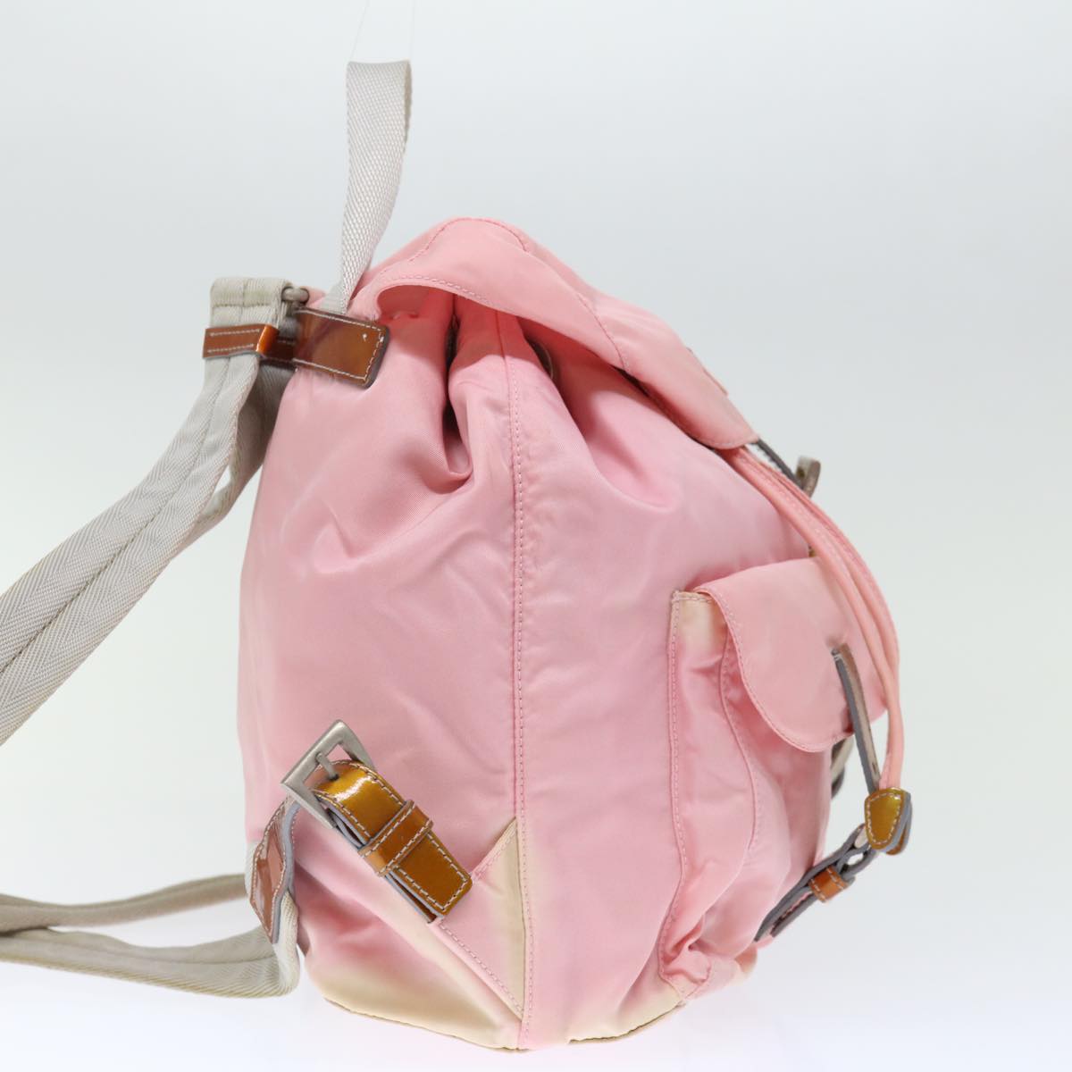 PRADA Backpack Nylon Pink Auth 71294