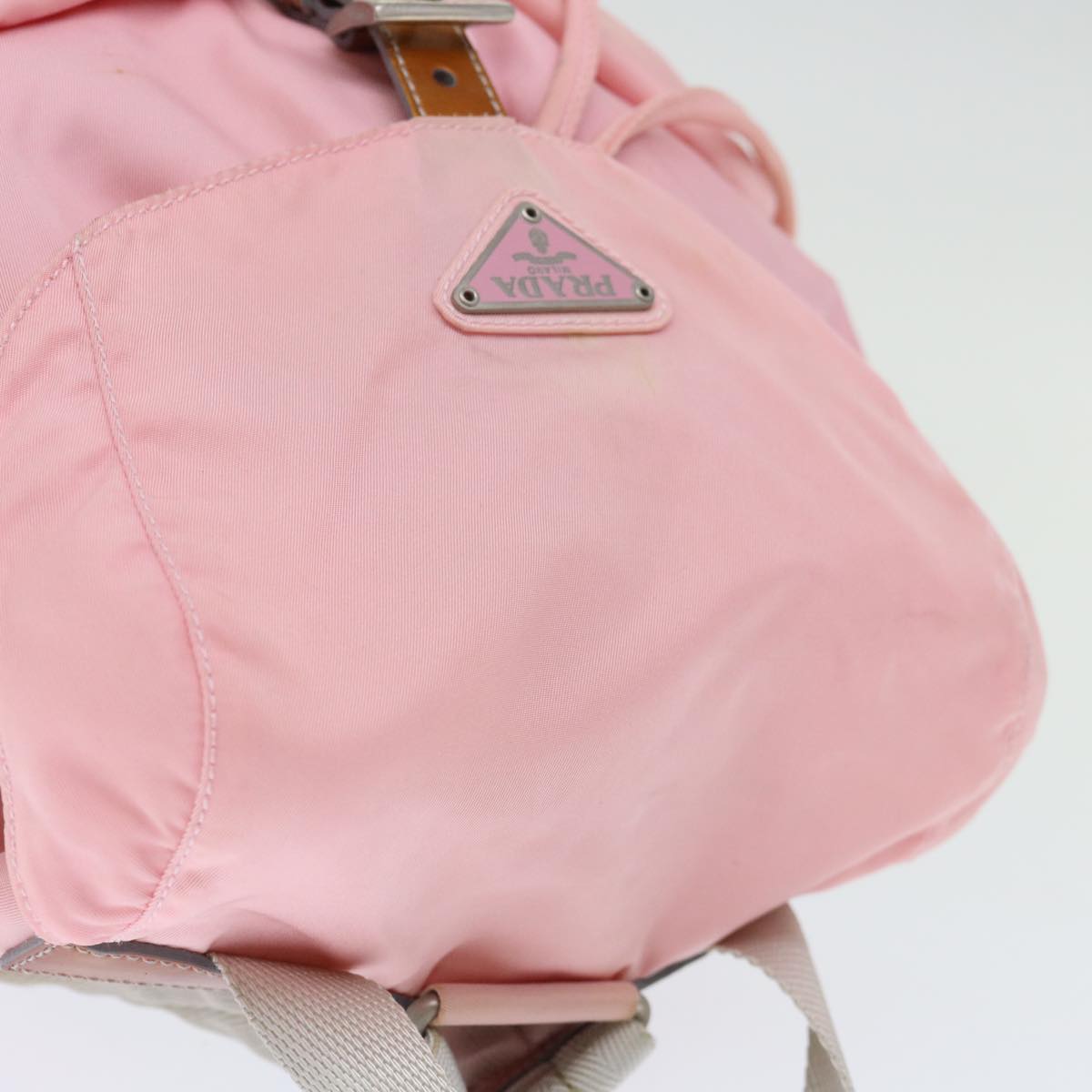 PRADA Backpack Nylon Pink Auth 71294