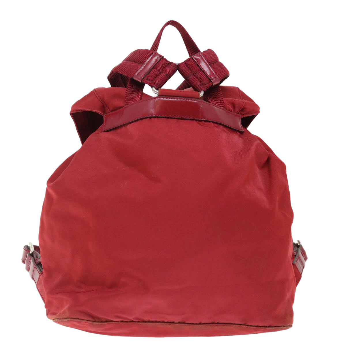 PRADA Backpack Nylon Red Auth 71295