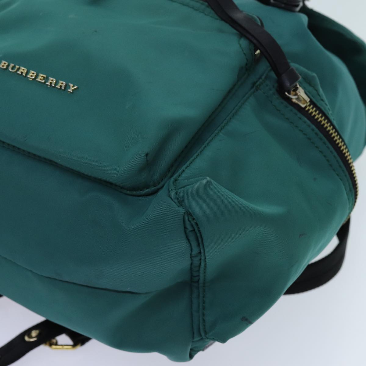 BURBERRY Backpack Nylon Green Auth 71305