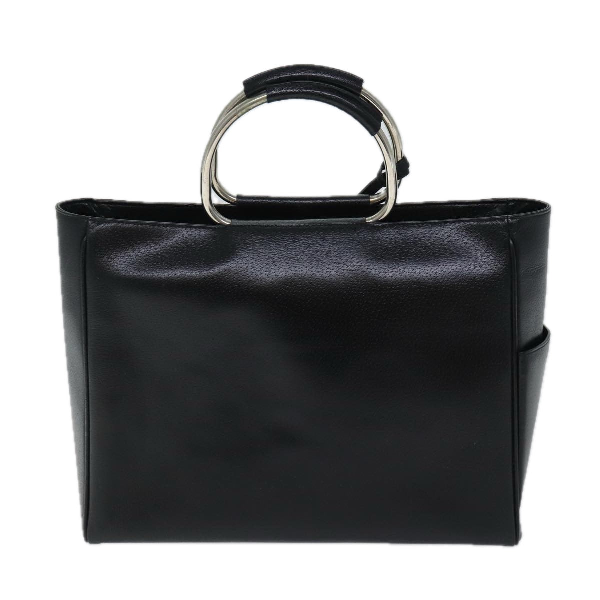 GUCCI Hand Bag Leather Black 002 3754 0313 Auth 71313