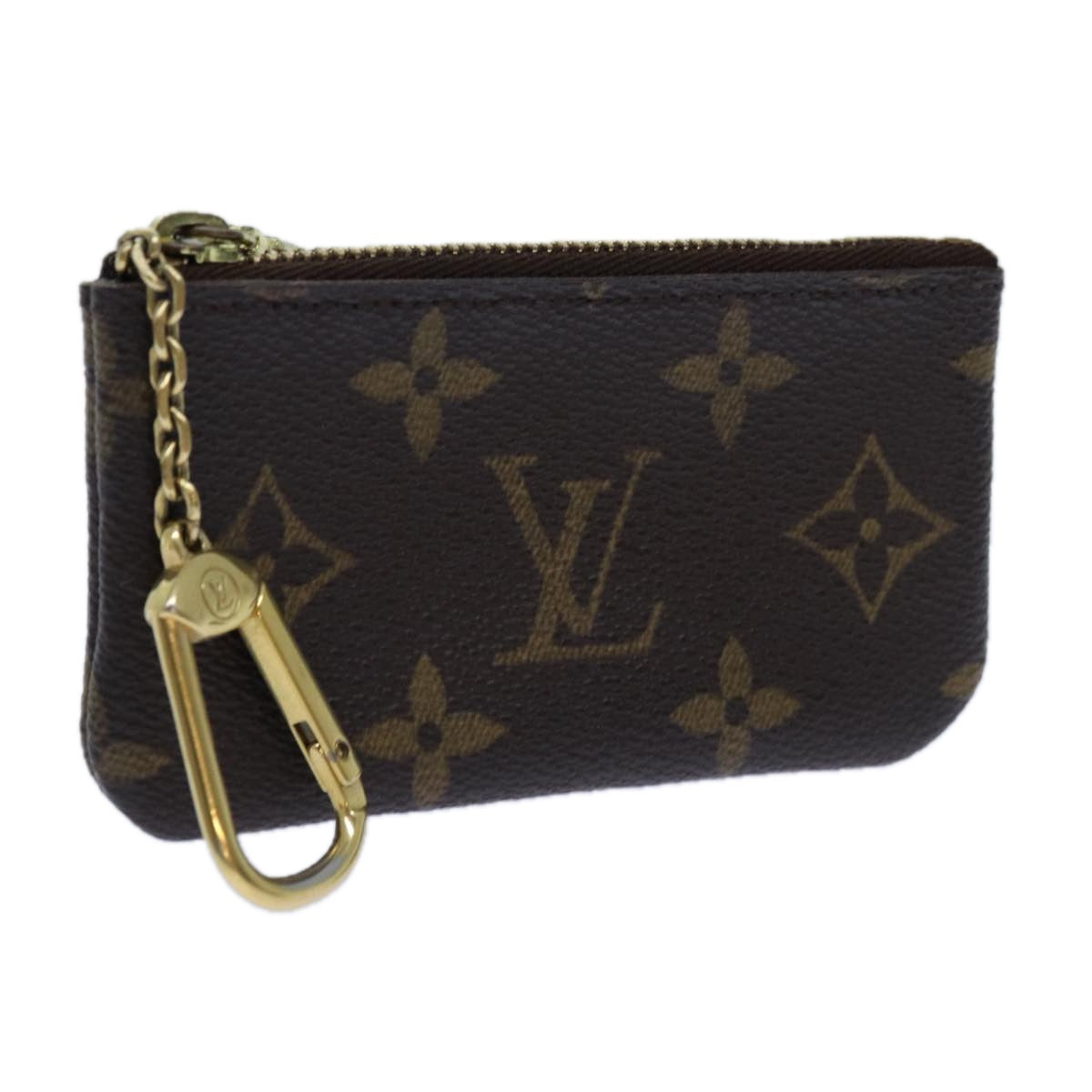 LOUIS VUITTON Monogram Pochette Cles Coin Purse M62650 LV Auth 71357