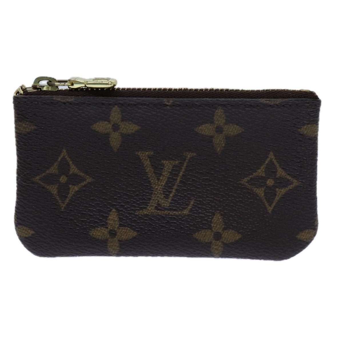 LOUIS VUITTON Monogram Pochette Cles Coin Purse M62650 LV Auth 71357