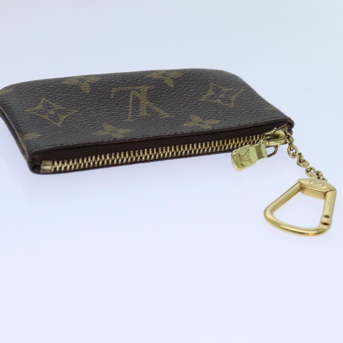 LOUIS VUITTON Monogram Pochette Cles Coin Purse M62650 LV Auth 71357