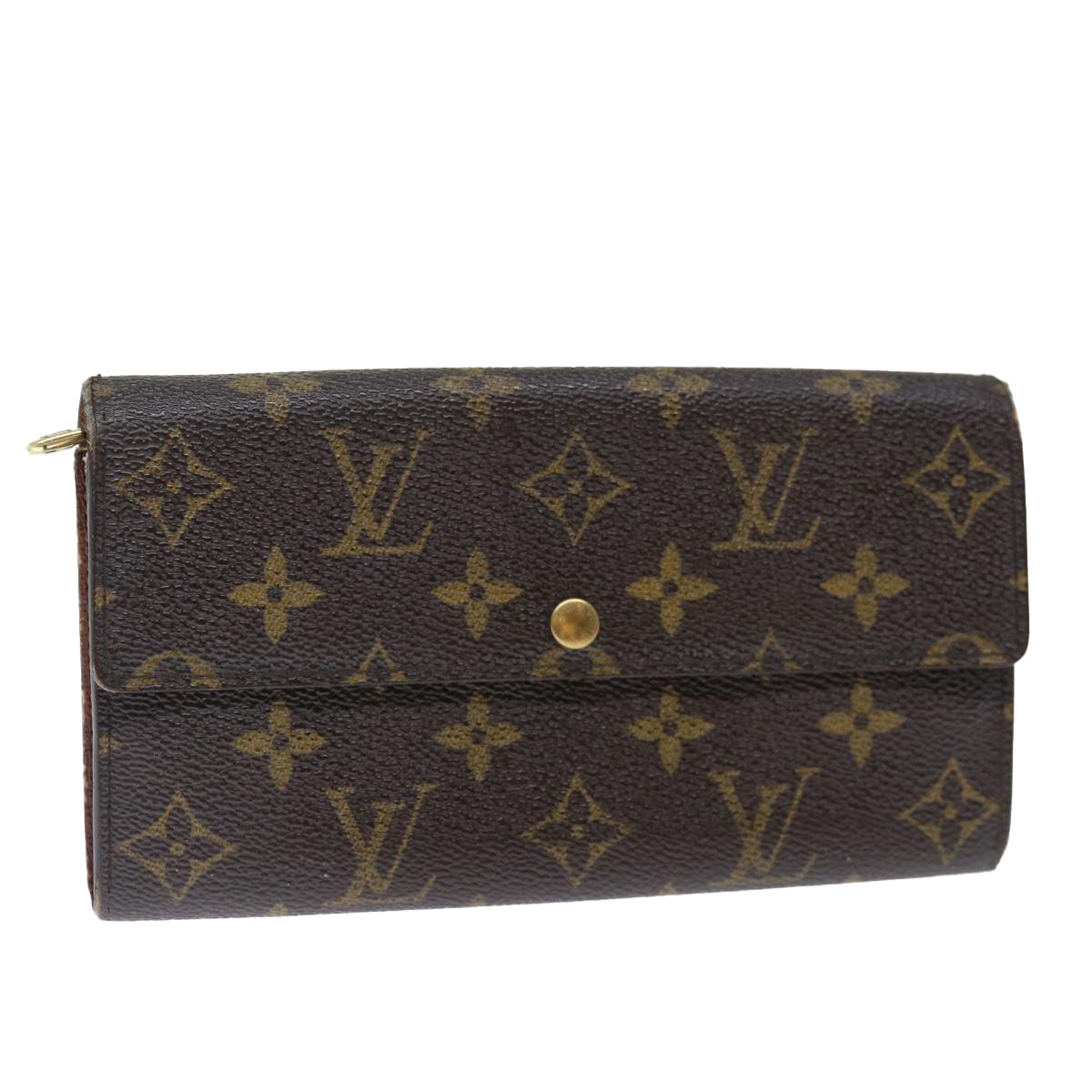 LOUIS VUITTON Monogram Pochette Porte Monnaie Credit Wallet M61725 Auth 71363