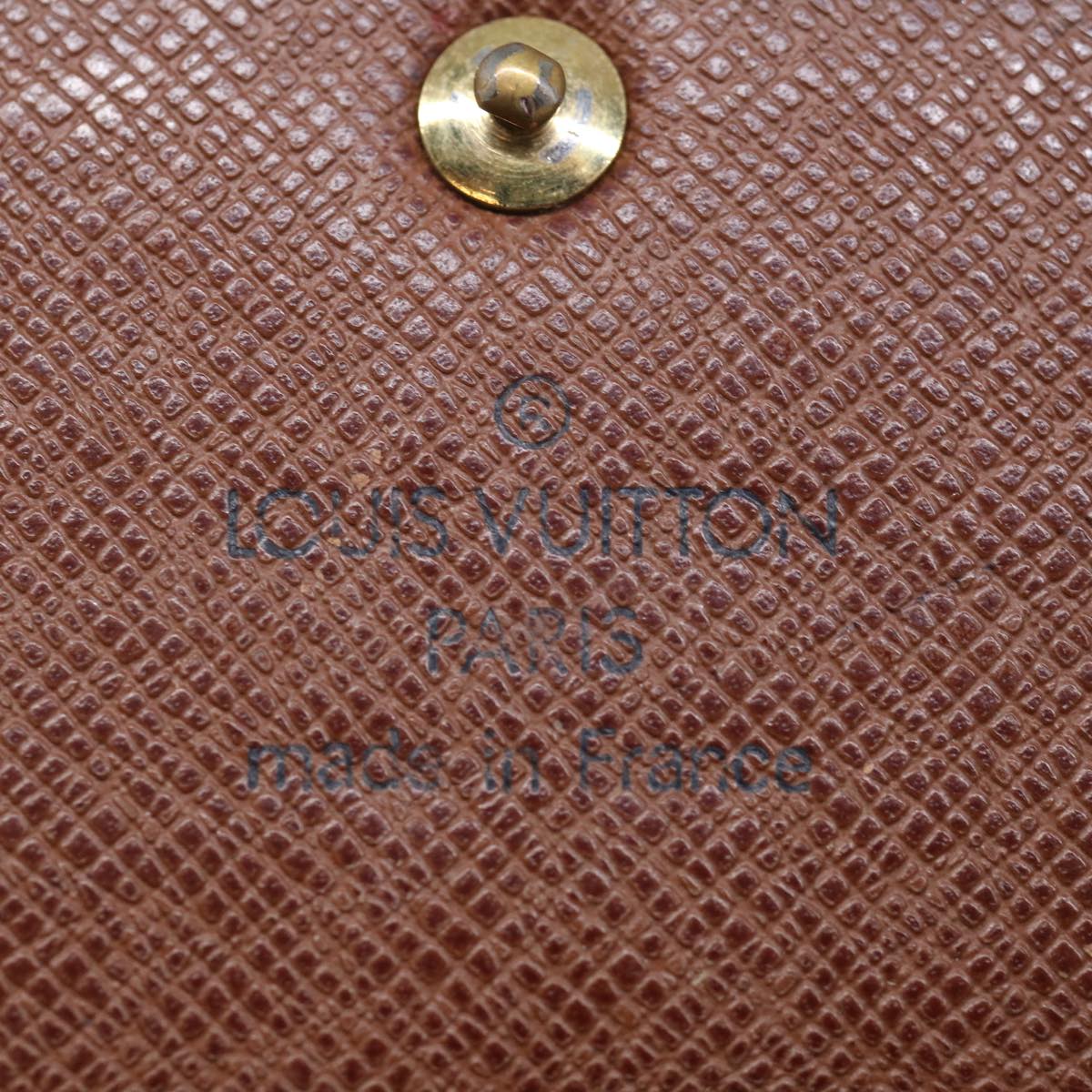 LOUIS VUITTON Monogram Pochette Porte Monnaie Credit Wallet M61725 Auth 71363