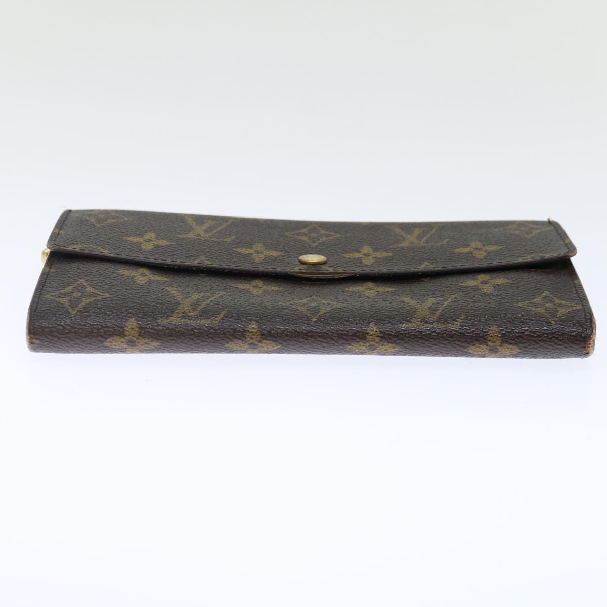 LOUIS VUITTON Monogram Pochette Porte Monnaie Credit Wallet M61725 Auth 71363