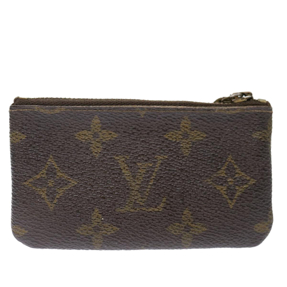 LOUIS VUITTON Monogram Pochette Cles Coin Purse M62650 LV Auth 71367