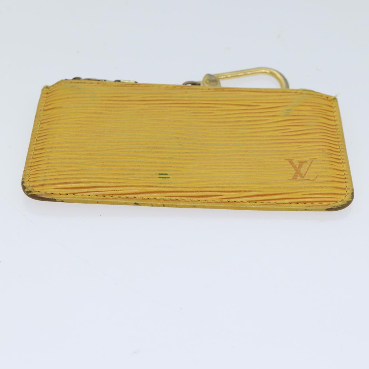 LOUIS VUITTON Epi Pochette Cles Coin Purse Yellow M63809 LV Auth 71369