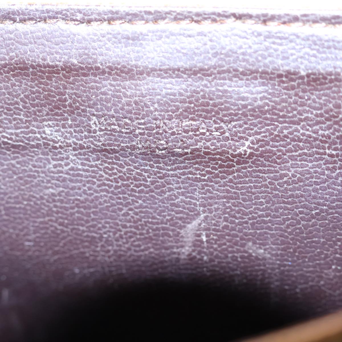 CELINE Macadam Canvas Shoulder Bag Coated Canvas Beige Auth 71434