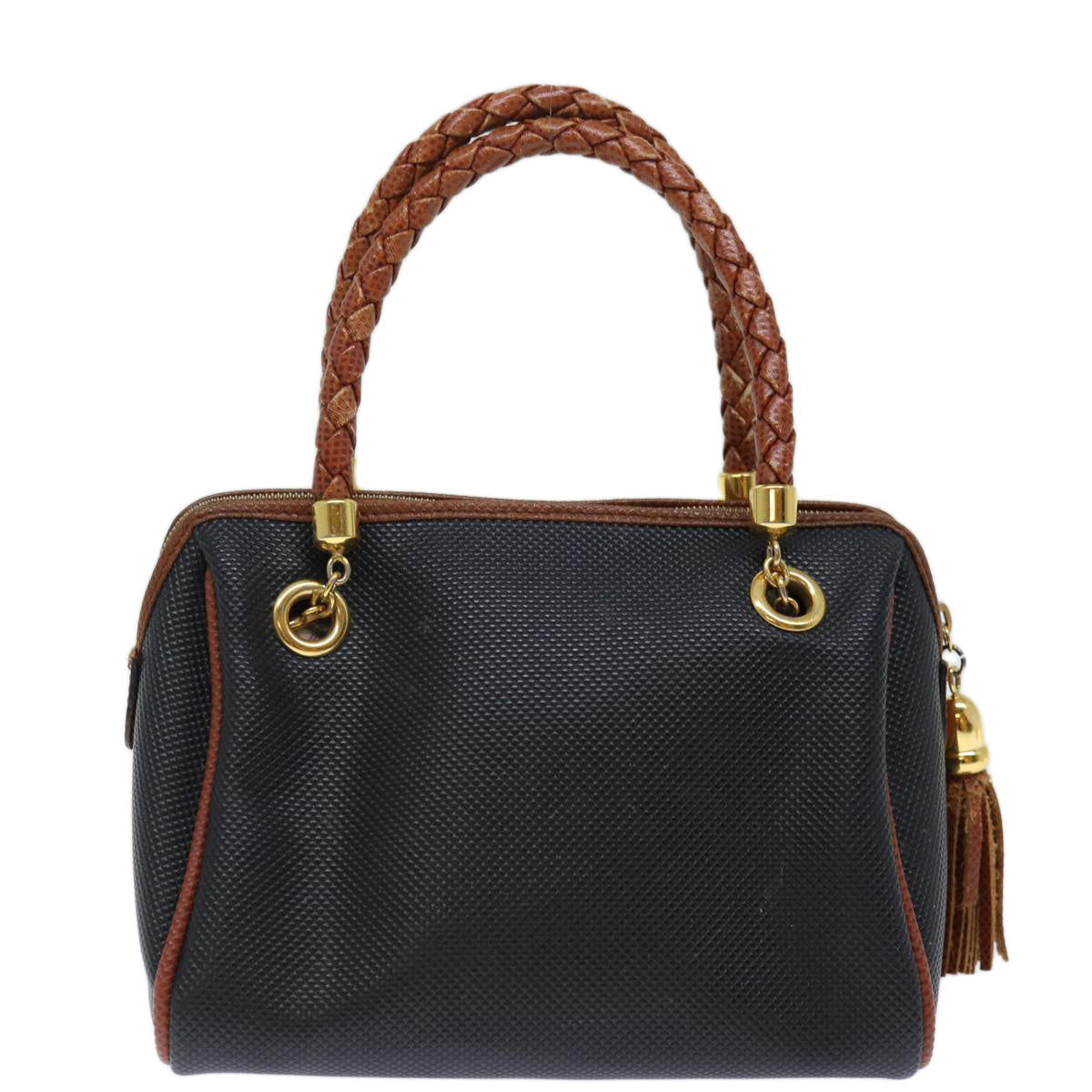 BOTTEGA VENETA Hand Bag PVC Navy Auth 71436