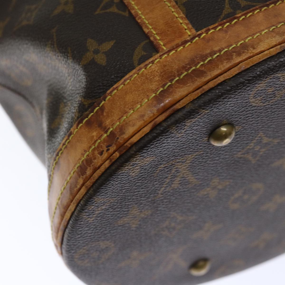 LOUIS VUITTON Monogram Bucket GM Shoulder Bag M42236 LV Auth 71488