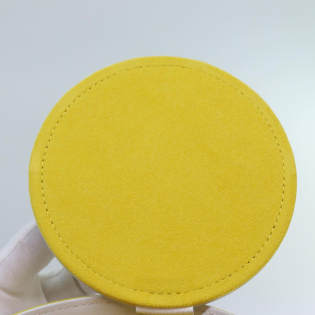 LOUIS VUITTON Monogram Painted Can Hand Bag PVC 2way Yellow M81593 Auth 71492SM