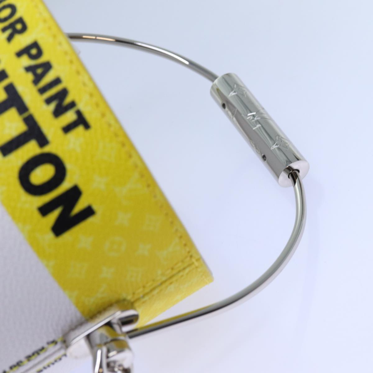 LOUIS VUITTON Monogram Painted Can Hand Bag PVC 2way Yellow M81593 Auth 71492SM