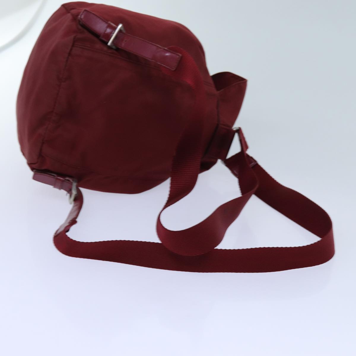 PRADA Backpack Nylon Red Auth 71496