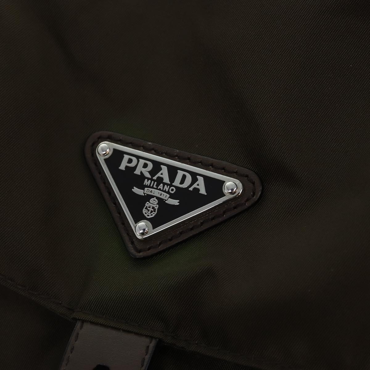 PRADA Backpack Nylon Brown Auth 71501